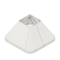 MODULAR SOLUTIONS PART 45 SUPPORT FOOT PLASTIC COVER CAP LIGHT GRAY